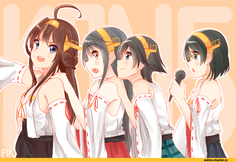 Haruna (Kantai Collection), Kantai Collection, Kongou (Kantai Collection), hiei (kantai collection), Kirishima (Kantai Collection), Anime
