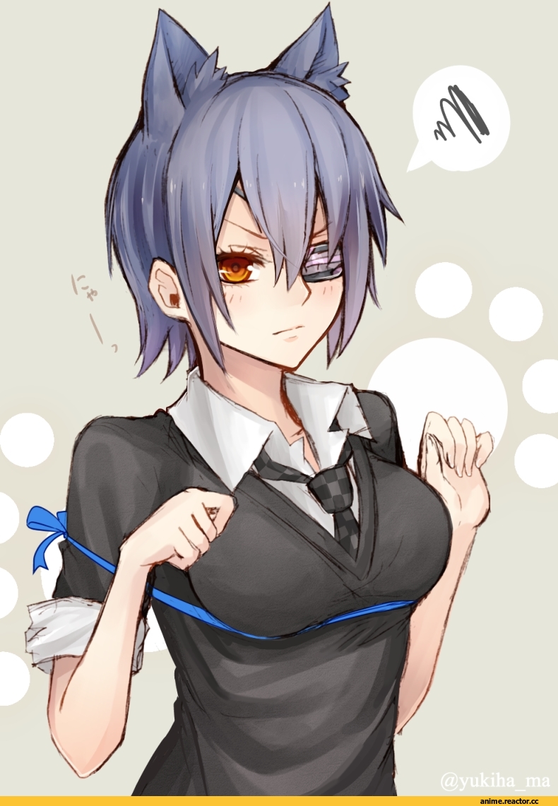 yukihama, Kantai Collection, tenryuu (kantai collection), neko, Animal Ears, crossover, Danmachi, Anime