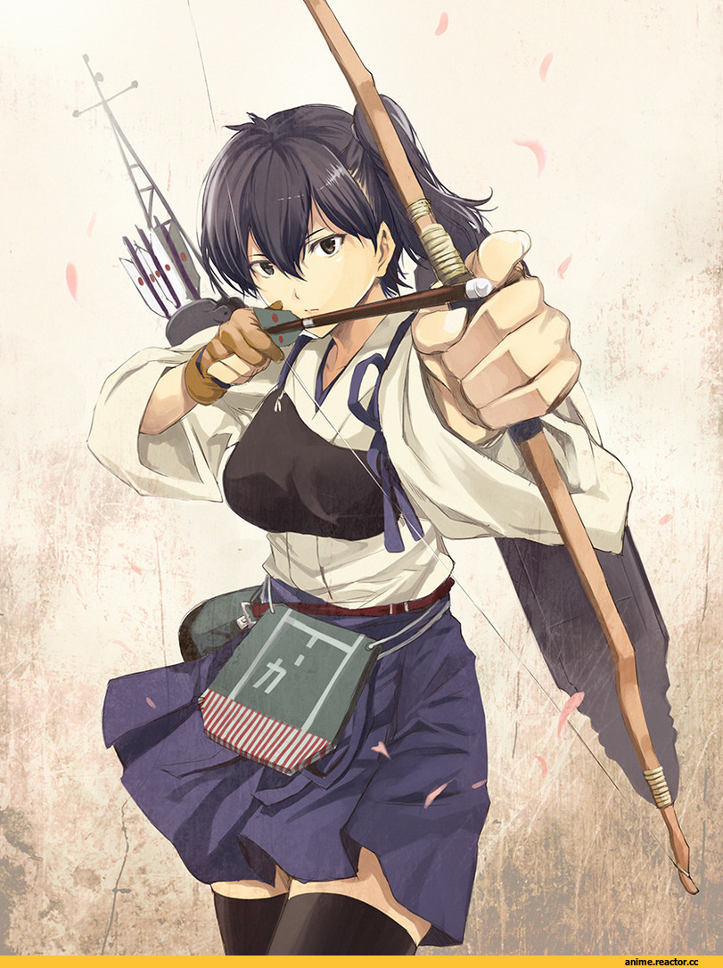 Anime Art, Kantai Collection, Tomozo Kaoru, Kaga (Kantai Collection), Anime