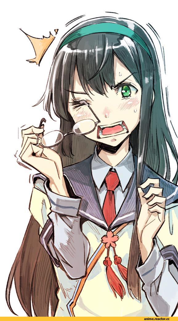 Ooyodo (Kantai Collection), Kantai Collection, Anime Art, nonco, Megane, Anime