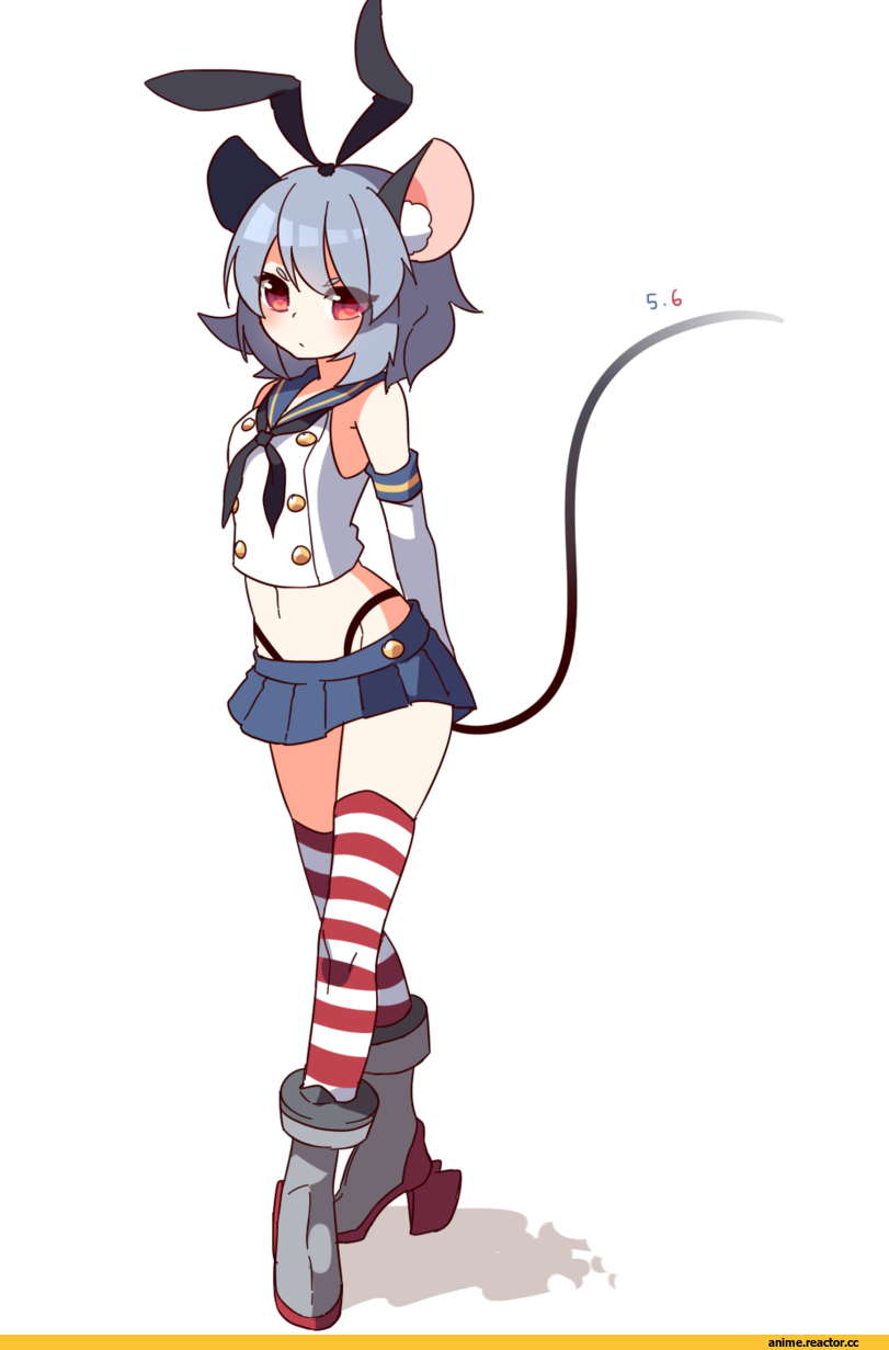 Nazrin, Touhou Project, shimakaze (kantai collection), Kantai Collection, Anime Art, crossover, Nezumimimi, Animal Ears, Anime