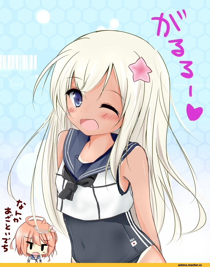 Anime Art, kuro chairo no neko, Kantai Collection, U-511 (Kantai Collection), Anime