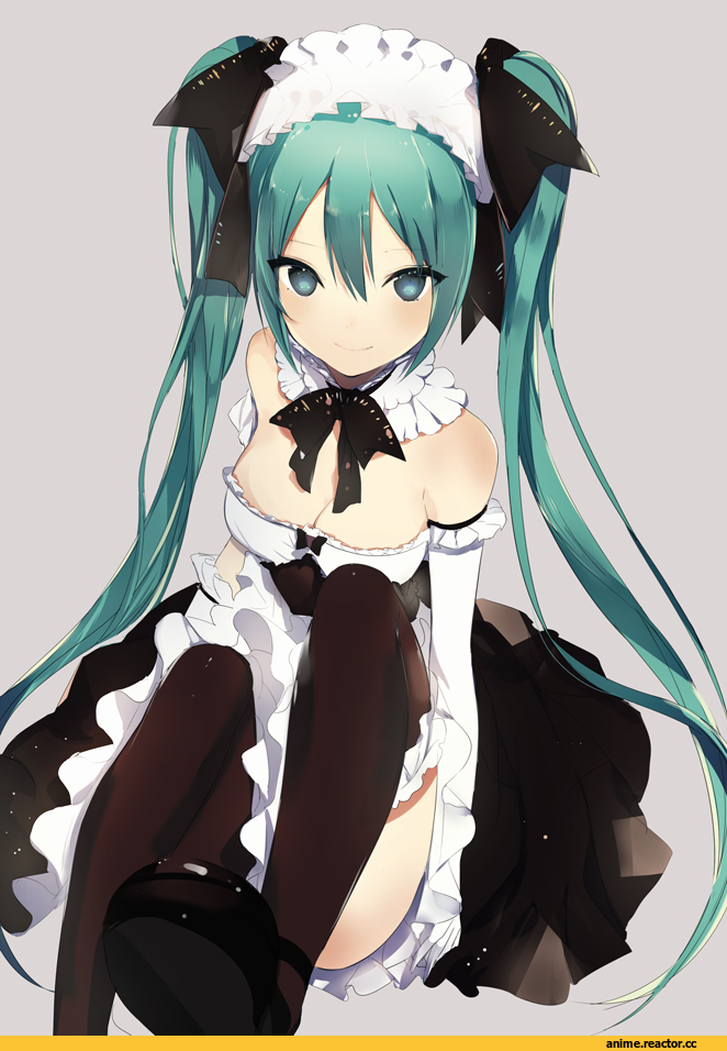 Lp (Hamasa00), Anime Art, Hatsune Miku, Vocaloid, Maid, Anime