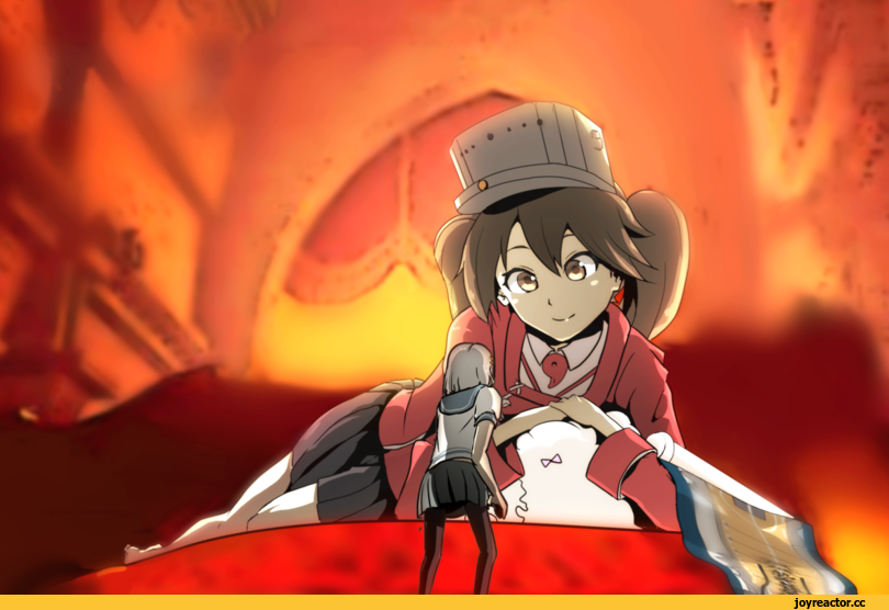 Kantai Collection, Dark Souls, фэндомы, Ryuujou, Hamakaze (Kantai Collection), crossover, DS crossover, DS other, Anime