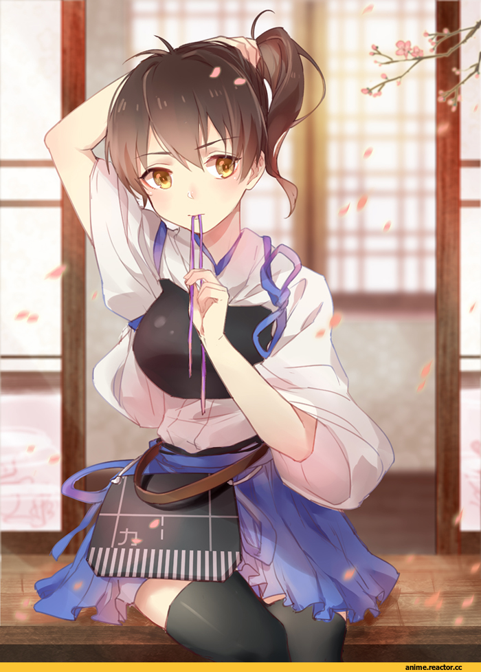 Kaga (Kantai Collection), Kantai Collection, Anime Art, vveird, Anime