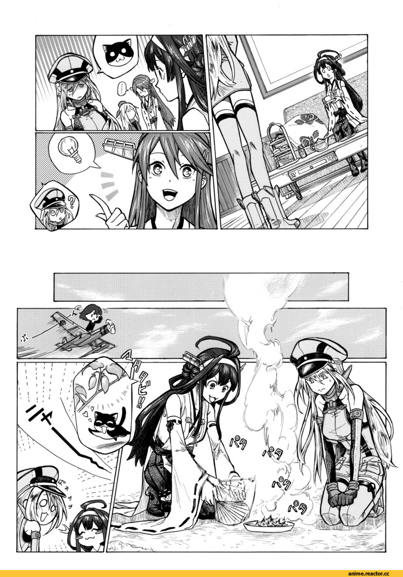 Кантай комиксы, Anime Комиксы, Kongou (Kantai Collection), Kantai Collection, Haruna (Kantai Collection), Bismarck (Kantai Collection), U-511 (Kantai Collection), Fairy (Kantai Collection), munmu-san, Anime
