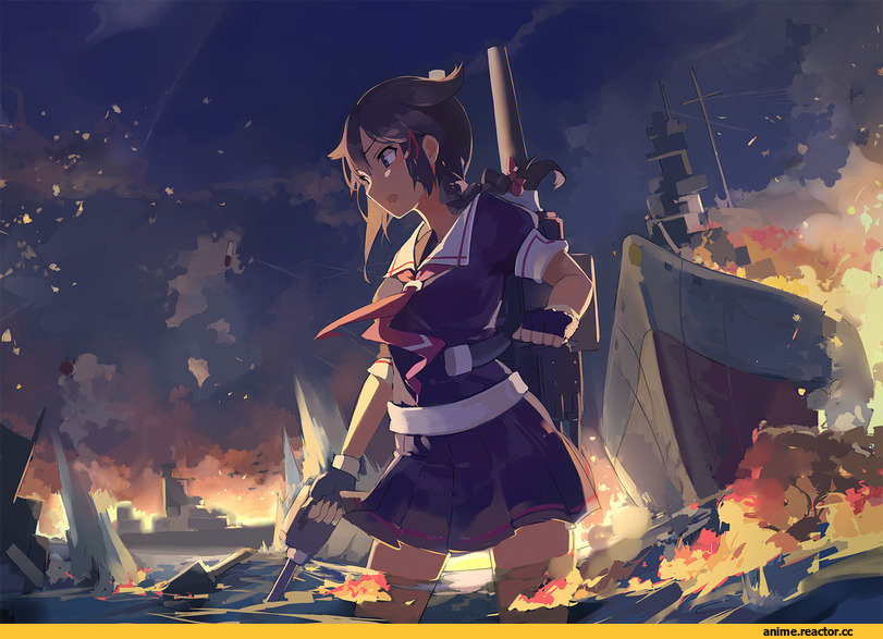 Gensou Kuro Usagi, Anime Art, Shigure (Kantai Collection), Kantai Collection, Anime