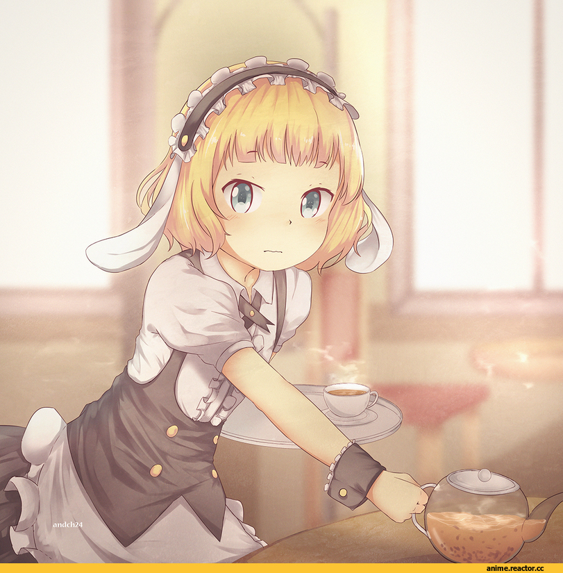 Gochuumon wa Usagi Desu ka?, kirima sharo, Anime Art, Usagimimi, Animal Ears, Maid, Anime