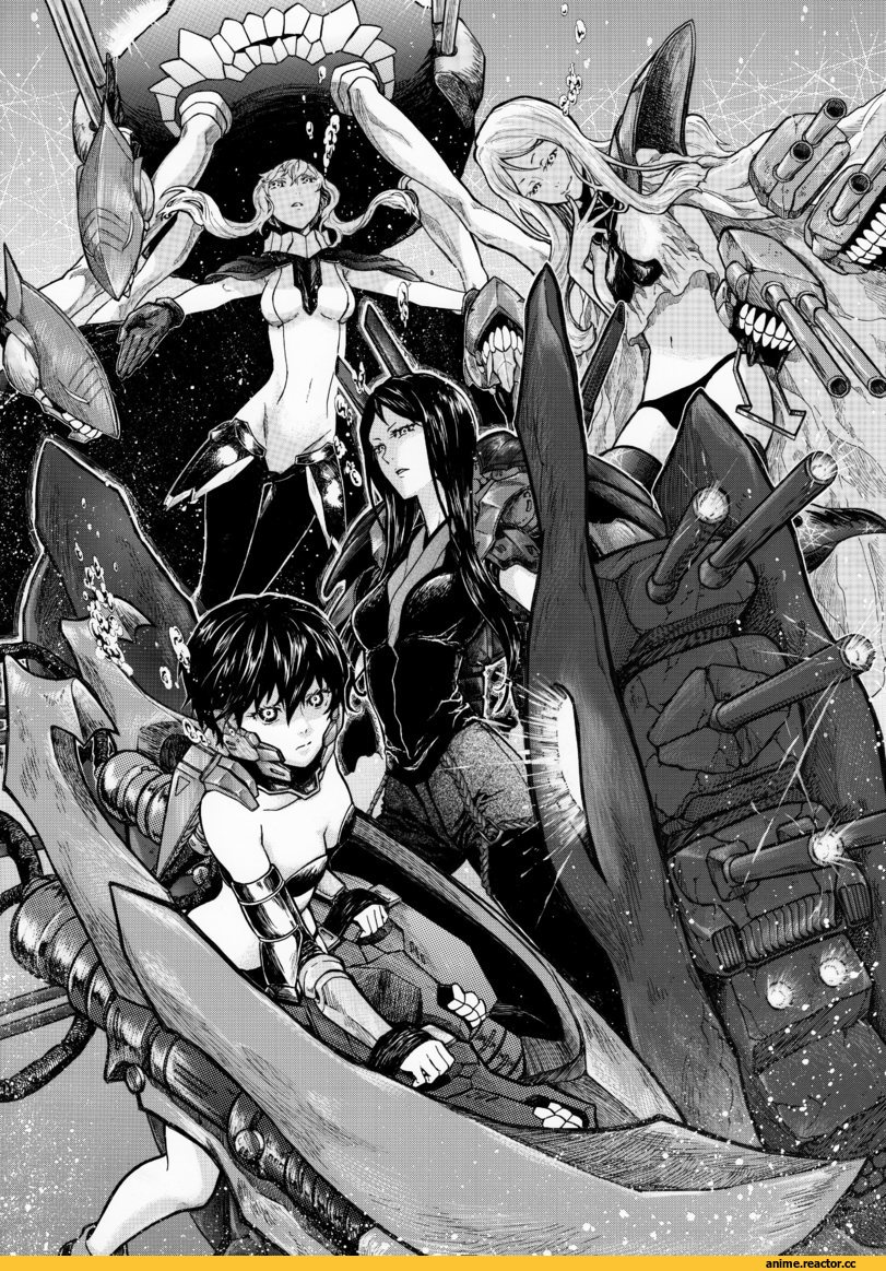 munmu-san, Ri-Class Heavy Cruiser, Ru-class Battleship, Ta-class Battleship, Wo-Class Aircraft Carrier , Bismarck (Kantai Collection), Z1 Leberecht Maass (Kantai Collection), Z3 Max Schultz (Kantai Collection), Monochrome (Anime), Anime Art, Anime, Kantai Collection