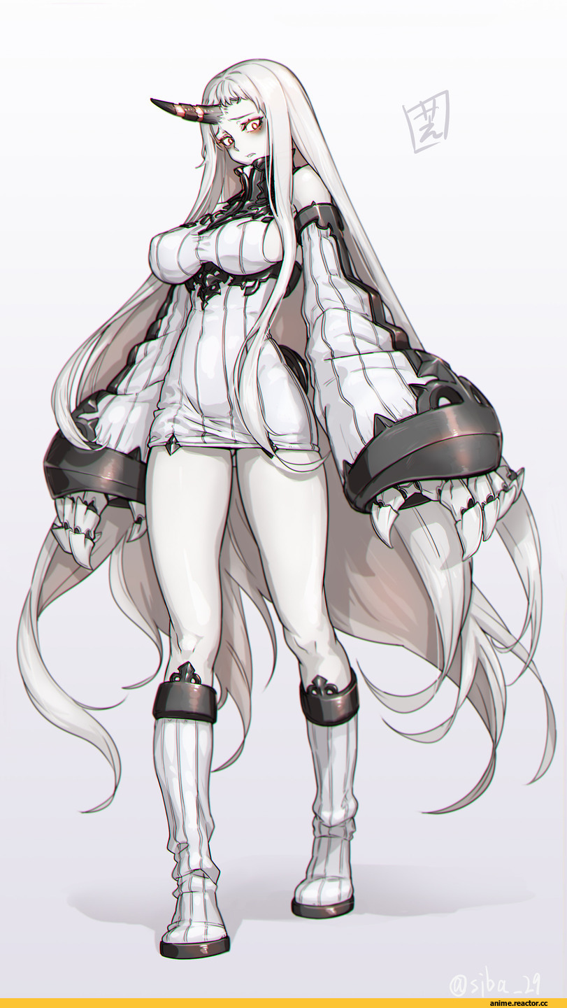 Seaport Hime, Kantai Collection, Anime Art, shiba itsuki, Shinkaisei-kan, удалённое, Anime