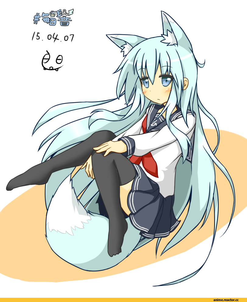 Hibiki (Kantai Collection), Kantai Collection, Animal Ears, goodsun sunkumi, Kitsune, Anime
