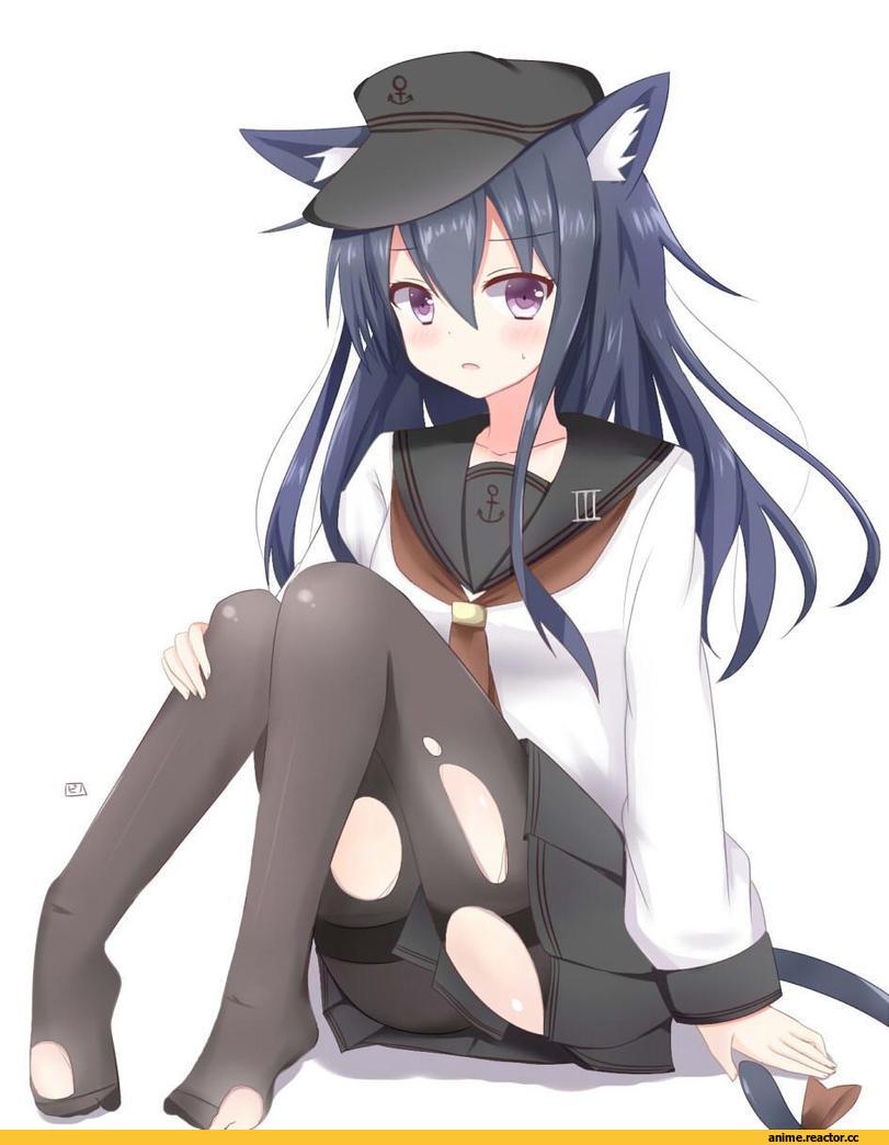 Akatsuki, Kantai Collection, nekomimi, Animal Ears, Anime