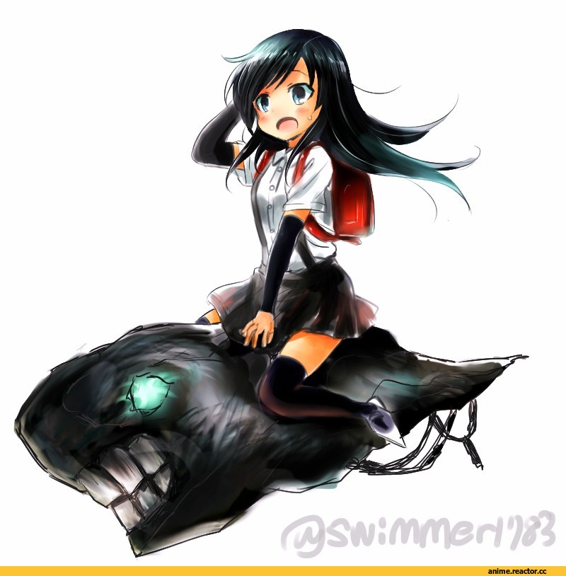 Asashio, Kantai Collection, Anime Art, swimmer1783, Anime