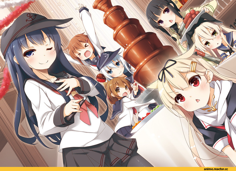 yume no owari, akatsuki (kantai collection), Kantai Collection, Hibiki (Kantai Collection), ikazuchi (kantai collection), Inazuma (Kantai Collection), Kitakami (Kantai Collection), shimakaze (kantai collection), yuudachi (kantai collection), Anime