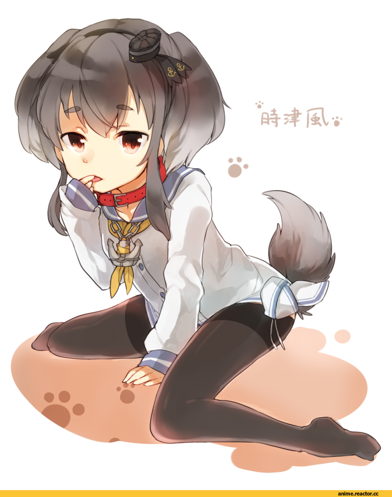 Tokitsukaze (Kantai Collection), Kantai Collection, meru (merumumu), Inumimi, Animal Ears, Anime