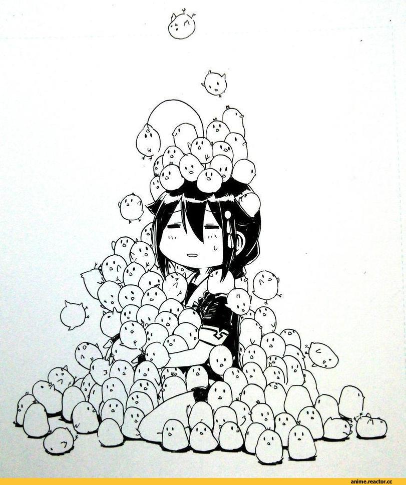 gouta (nagishiro6624), Shigure (Kantai Collection), Kantai Collection, Monochrome (Anime), Anime Art, Anime