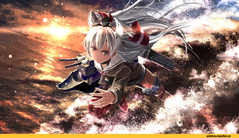 Amatsukaze (Kantai Collection), Kantai Collection, Anime Art, kouji (astral reverie), Anime