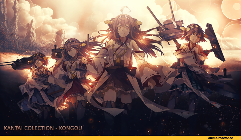 Kongou (Kantai Collection), Kantai Collection, hiei (kantai collection), Kirishima (Kantai Collection), Haruna (Kantai Collection), Anime