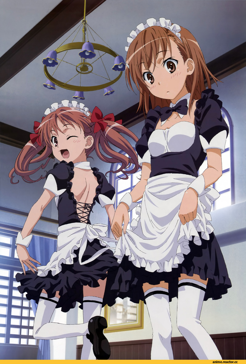 Misaka Mikoto, ToAru, Shirai Kuroko, Maid, Anime