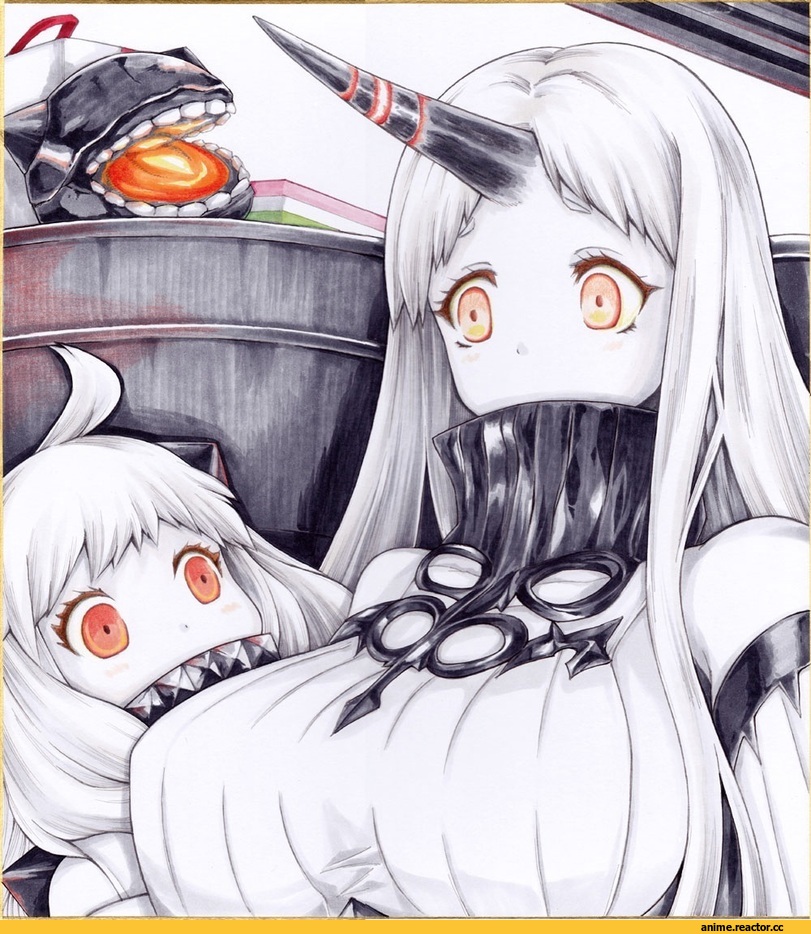 Anime Art, iroha (nullpo), Anime Paint, Kantai Collection, Northern Ocean Hime, Seaport Hime, Anime