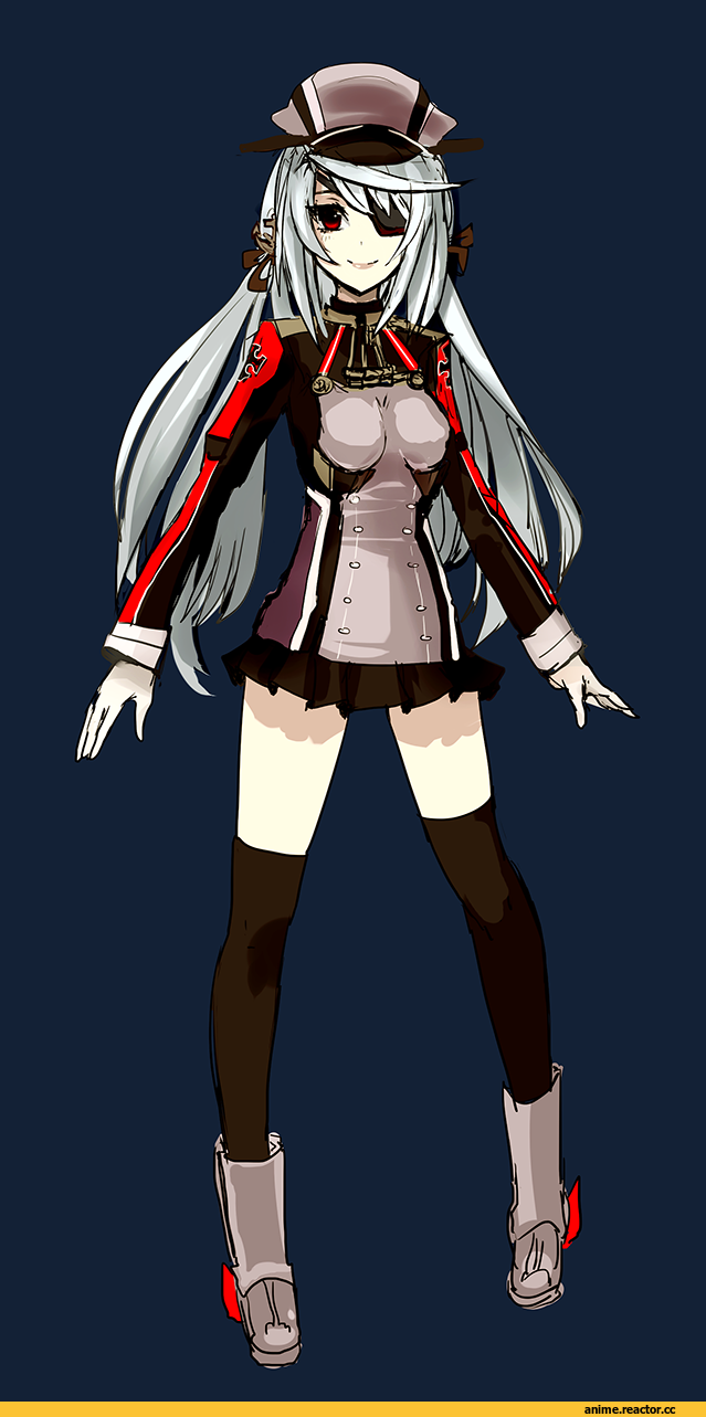 Prinz Eugen, Kantai Collection, Infinite Stratos, Laura Bodewig, crossover, Anime Art, Drawfag, Anime