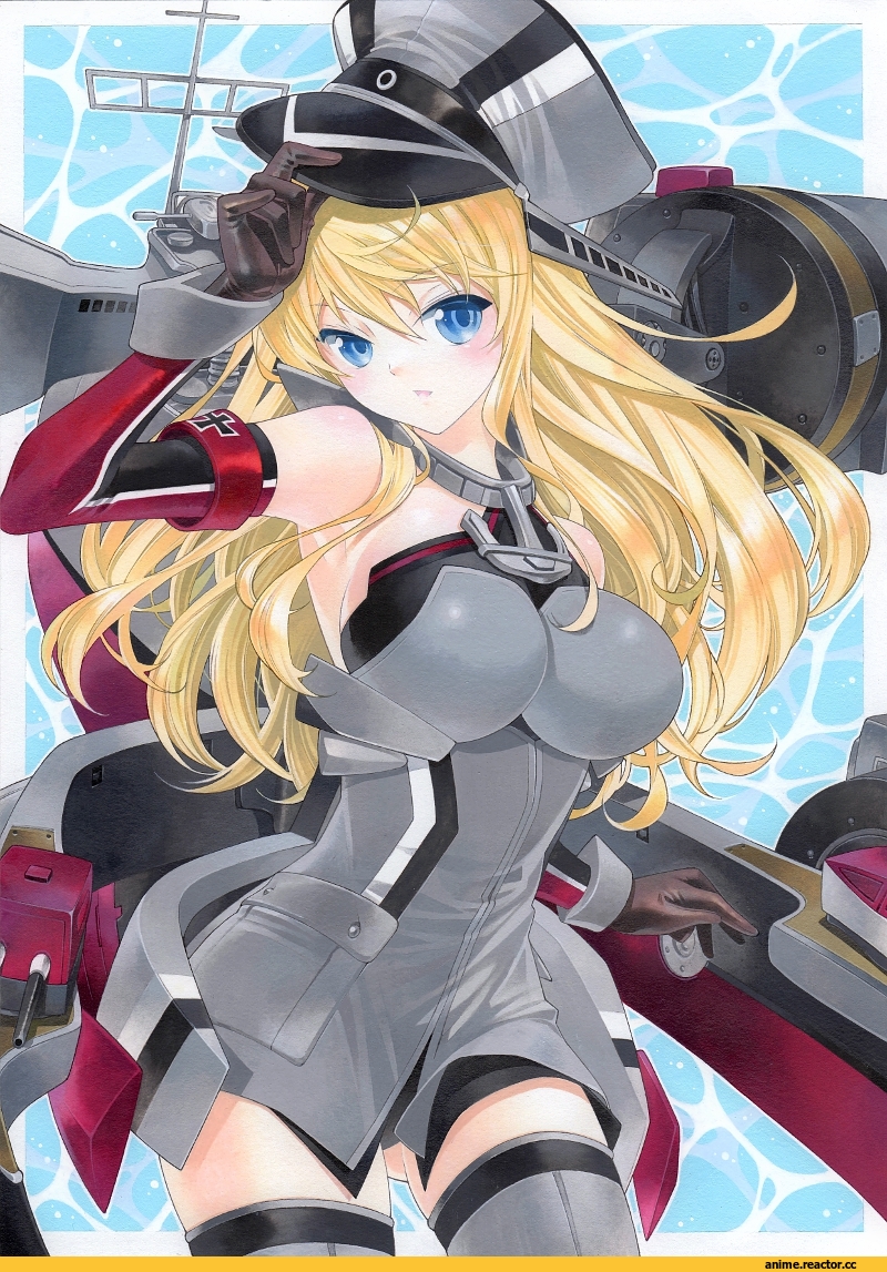Anime Art, pomu (kikiyasu), Anime Paint, Kantai Collection, Bismarck (Kantai Collection), Anime