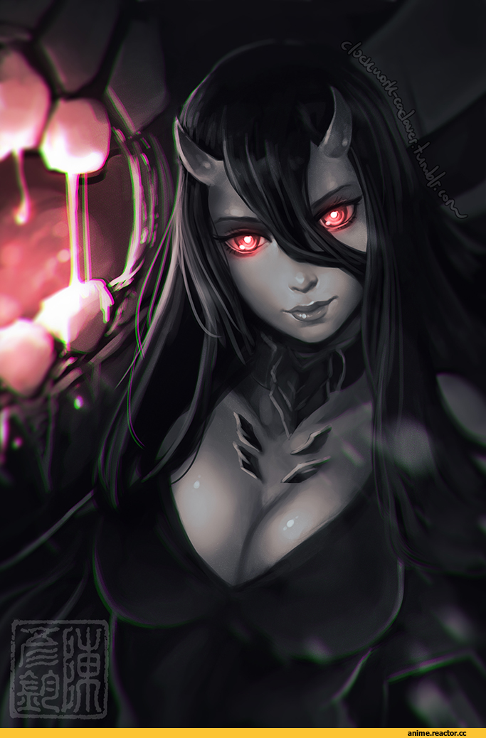 battleship hime, Kantai Collection, Anime Art, clockwork-cadaver, Shinkaisei-kan, Anime