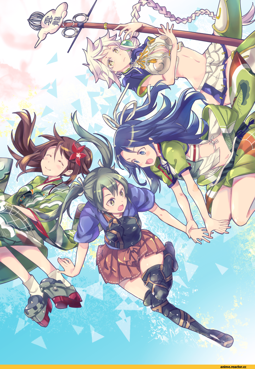 Katsuragi (Kantai Collection), Kantai Collection, Zuikaku, Unryuu (Kantai Collection), Amagi (Kantai Collection), Takitarou, Anime