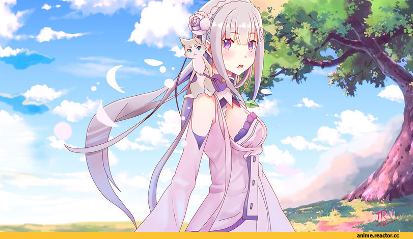 Re Zero Kara Hajimeru Isekai Seikatsu, Emilia (re zero), Pack (re zero), jrkero, Anime