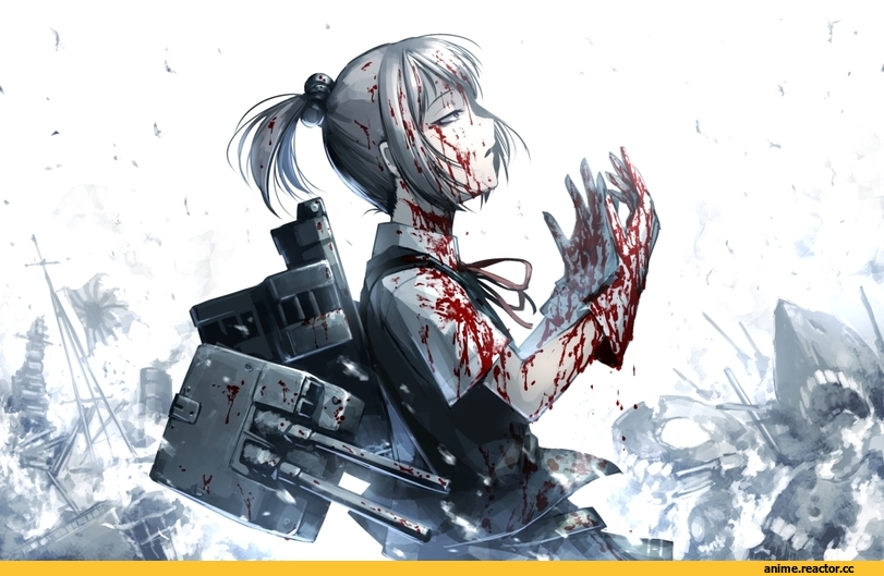 Shiranui (Kantai Collection), Kantai Collection, Hellshock, Anime Art, удалённое, Anime