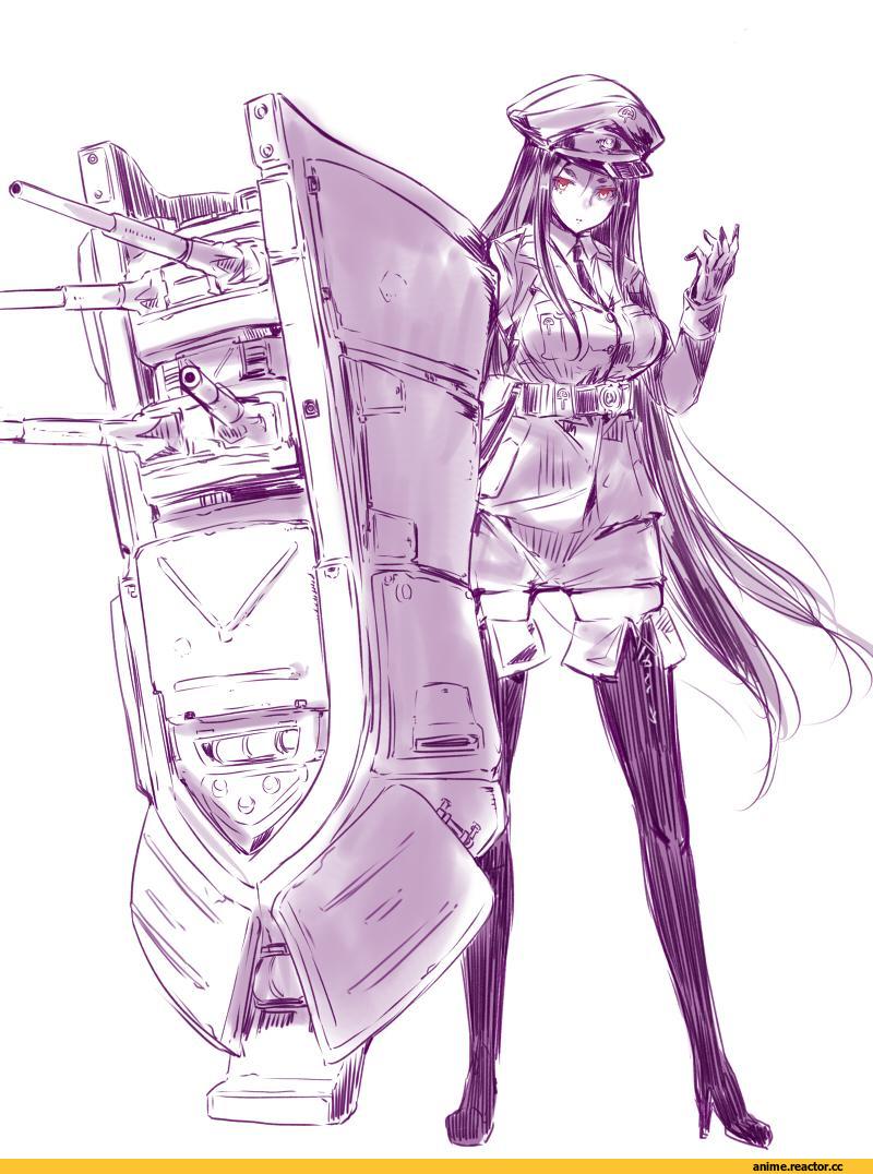 Ru-class Battleship, Kantai Collection, Anime Art, Sumisu (Mondo), Shinkaisei-kan, Anime