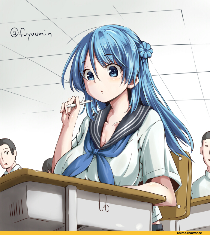 Urakaze, Kantai Collection, fuyu mi, Anime