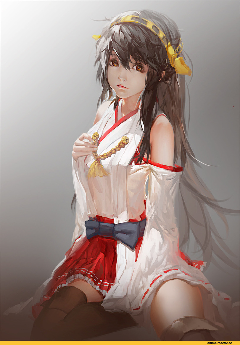 Haruna (Kantai Collection), Kantai Collection, blackrabbitsoul, Anime