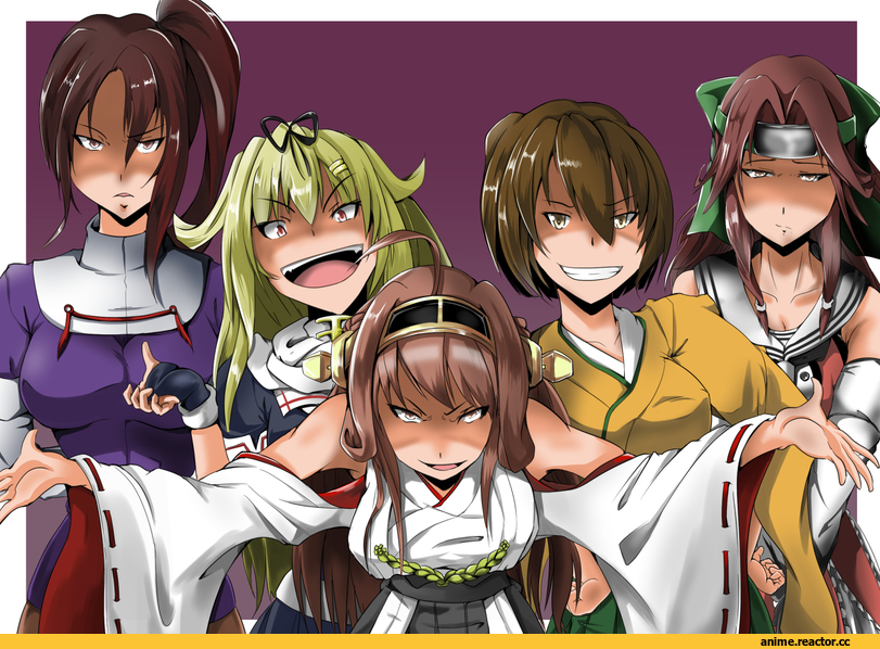 Kongou (Kantai Collection), Kantai Collection, Nachi, Jintsuu (Kantai Collection), Hiryuu, Yuudachi, Anime