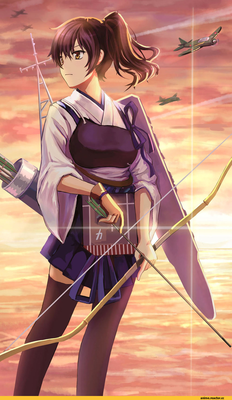 Kaga (Kantai Collection), Kantai Collection, shishen, Anime