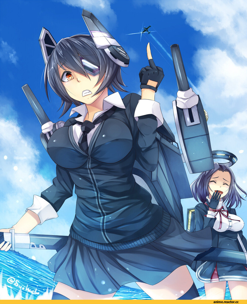 Tenryuu, Kantai Collection, Tatsuta, Anime Art, suohachi, Anime