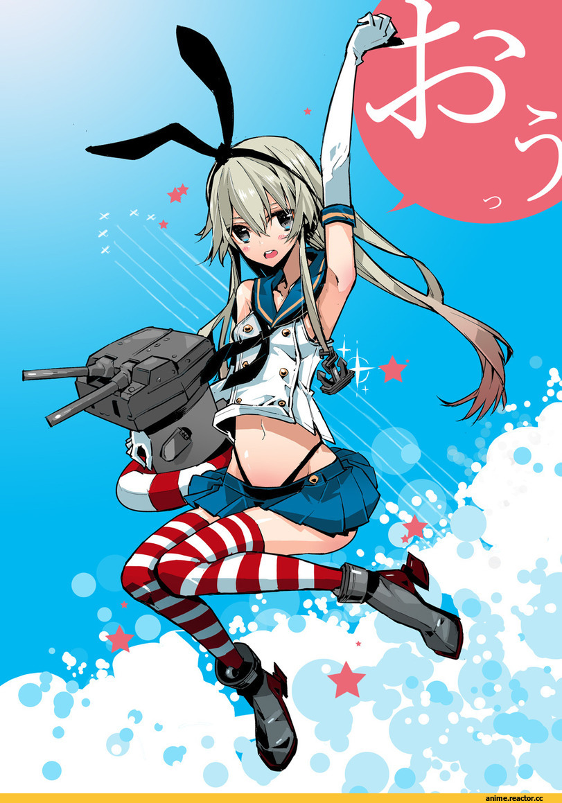 tajima ryoushi, Shimakaze, Kantai Collection, Anime