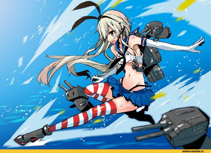 tajima ryoushi, Shimakaze, Kantai Collection, Anime