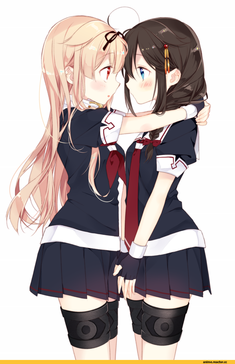 Shigure (Kantai Collection), Kantai Collection, Yuudachi, Naoto (Tulip), Anime Art, Shoujo Ai, Anime
