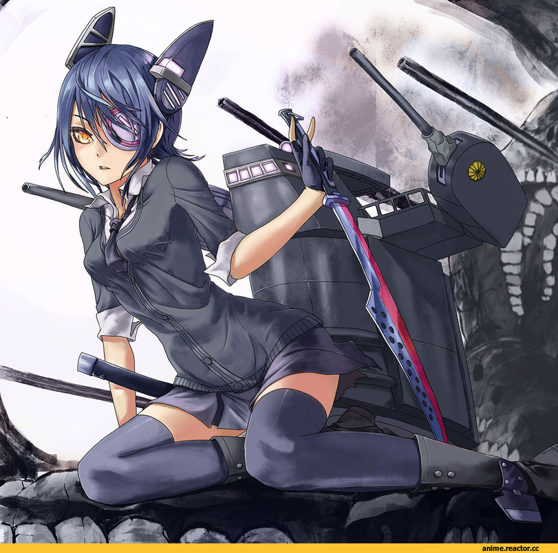Kantai Collection, Опасные Няшки, Anime Няши, Tenryuu, Anime