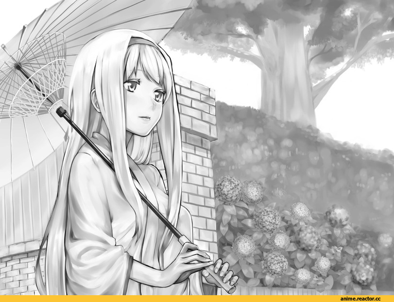 Shoukaku (Kantai Collection), Kantai Collection, Monochrome (Anime), Anime Art, Baffu, Anime