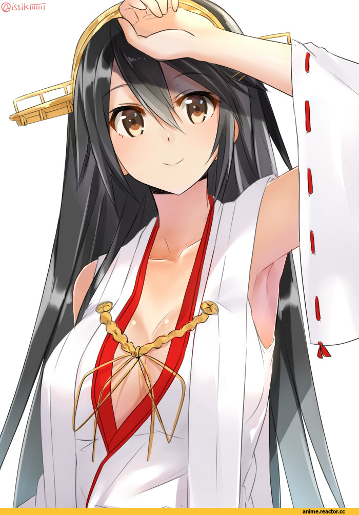 Isshiki (Ffmania7), Anime Art, Haruna (Kantai Collection), Kantai Collection, Anime