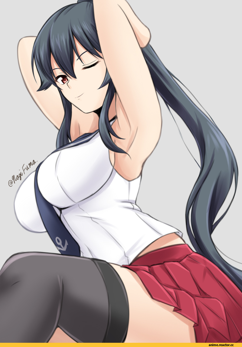 Fuuma Nagi, Anime Art, Yahagi, Kantai Collection, Anime