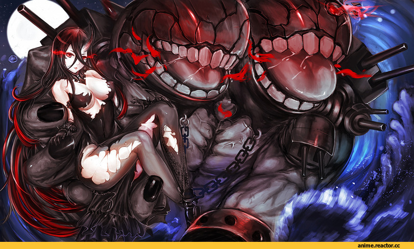 Battleship Water Oni, Kantai Collection, Anime Art, ytoy, Shinkaisei-kan, Anime