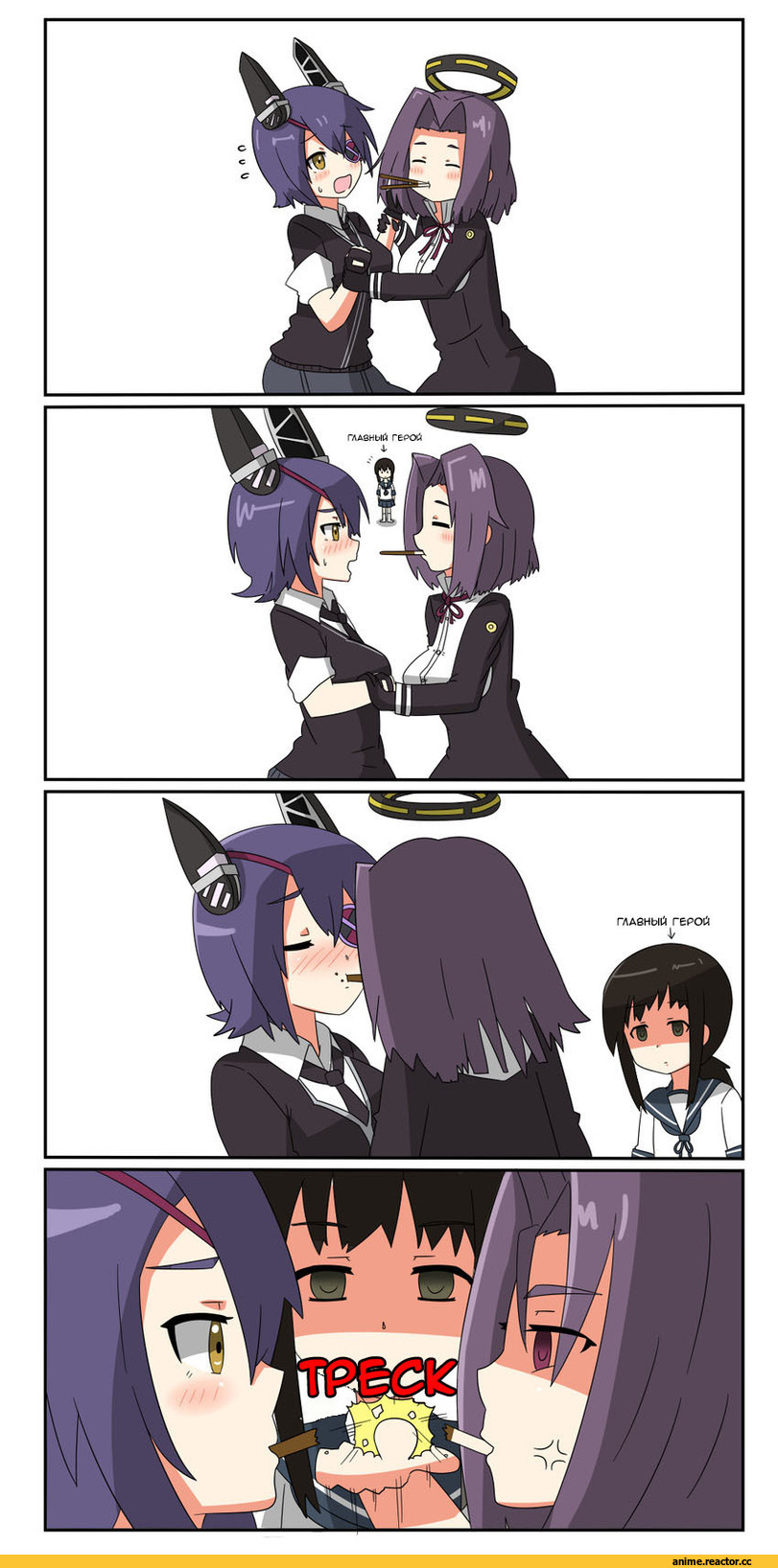 4koma, Anime Комиксы, Кантай комиксы, Fubuki (Kantai Collection), Kantai Collection, tatsuta (kantai collection), tenryuu (kantai collection), Artist (yuureidoushi), Anime