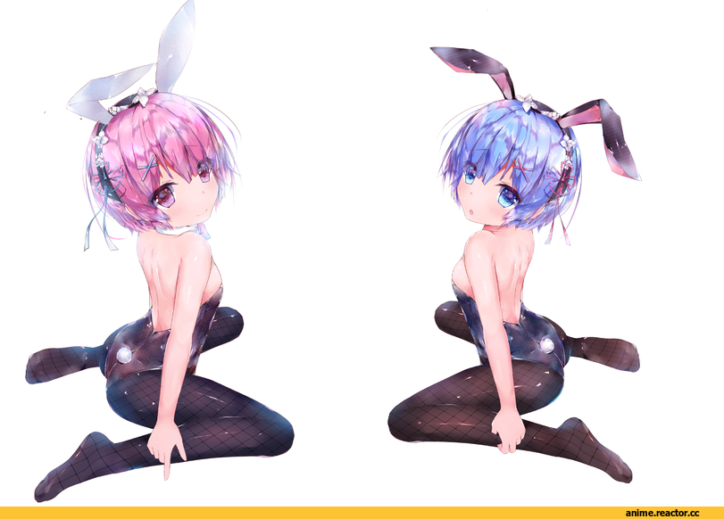 Re Zero Kara Hajimeru Isekai Seikatsu, Ram (Re Zero), Rem (re zero), Usagimimi, Animal Ears, Anime