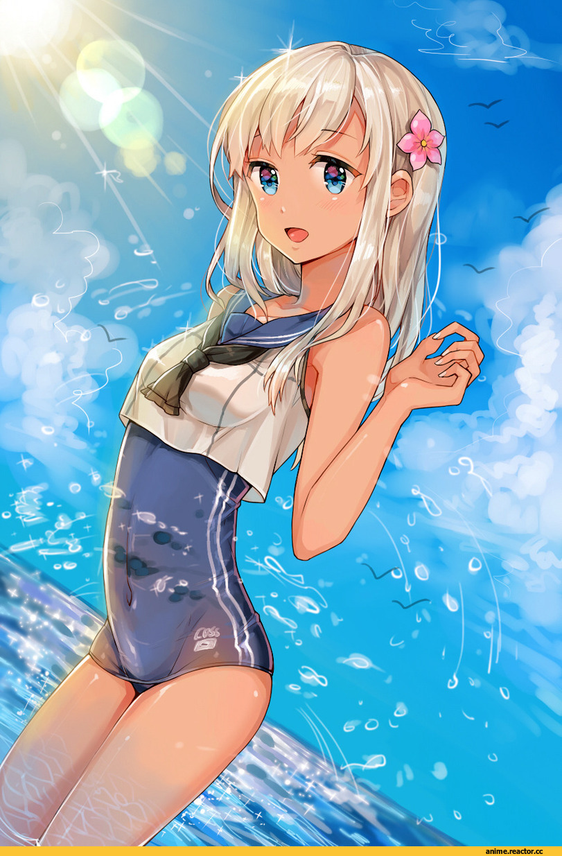 Anime Art, May (2747513627), Kantai Collection, Ro-500 (Kantai Collection), Anime