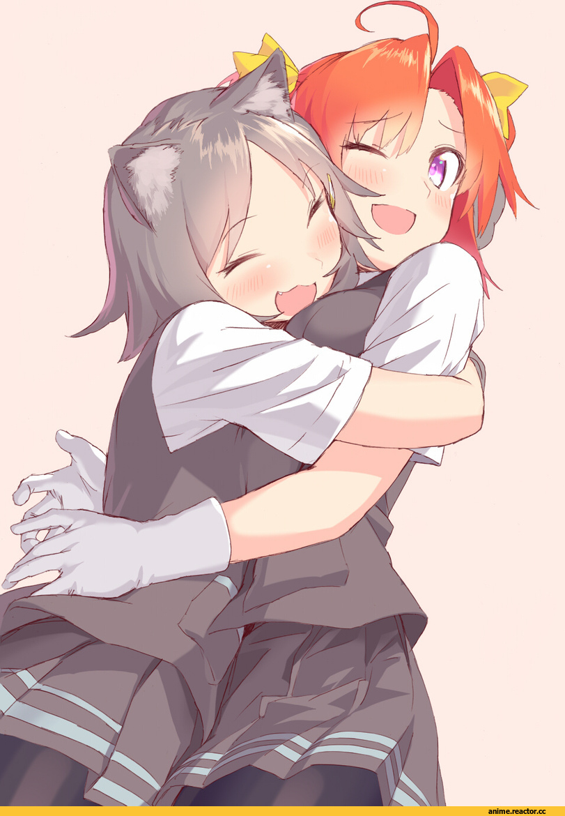 Kagerou (Kantai Collection), Kantai Collection, Kuroshio (Kantai Collection), nekomimi, Animal Ears, blew andwhite, Anime