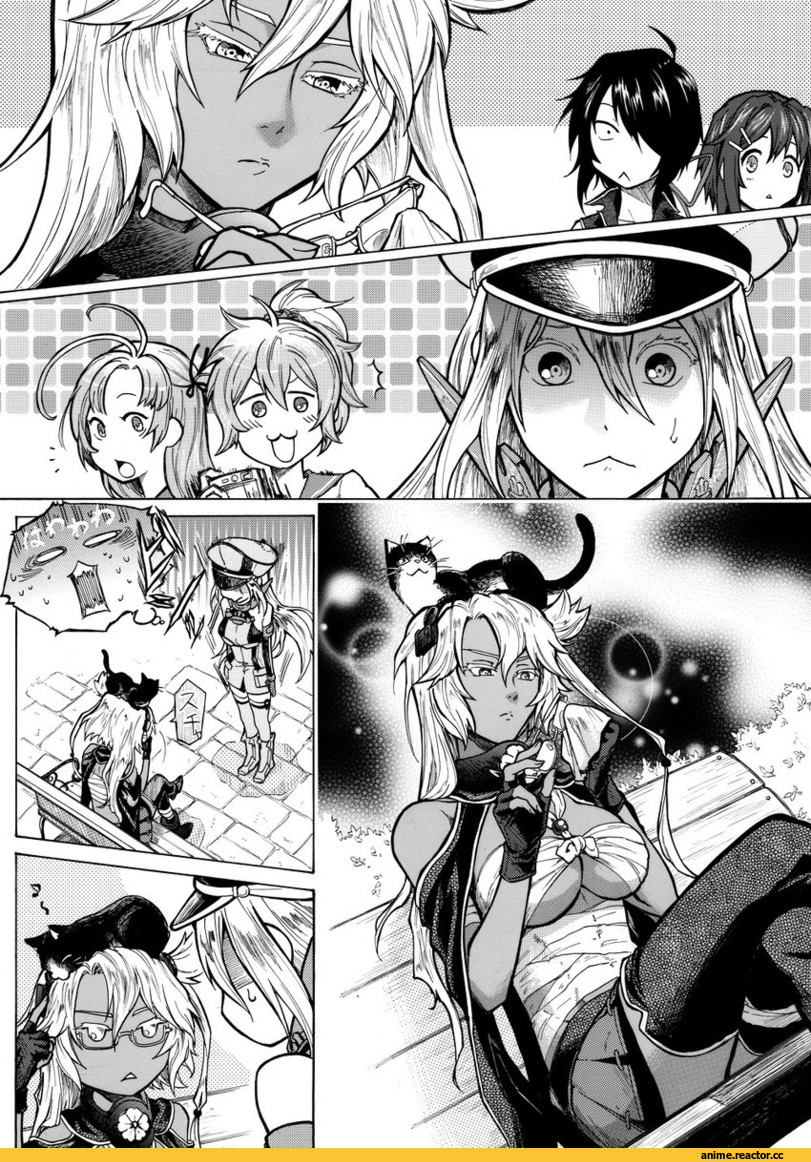 Musashi (Kantai Collection), Kantai Collection, Bismarck (Kantai Collection), Furutaka (Kantai Collection), Kako (Kantai Collection), Kinugasa (Kantai Collection), Aoba (Kantai Collection), Кантай комиксы, Anime Комиксы, munmu-san, Anime