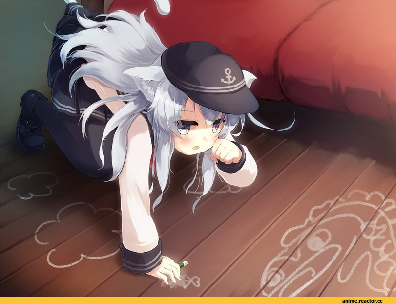 Hibiki (Kantai Collection), Kantai Collection, gengetsu chihiro, nekomimi, Animal Ears, Anime